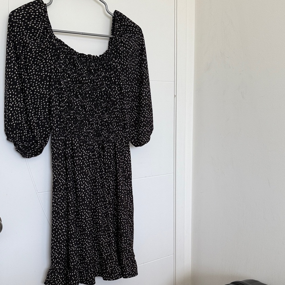 Black and White Polka Dot Dress